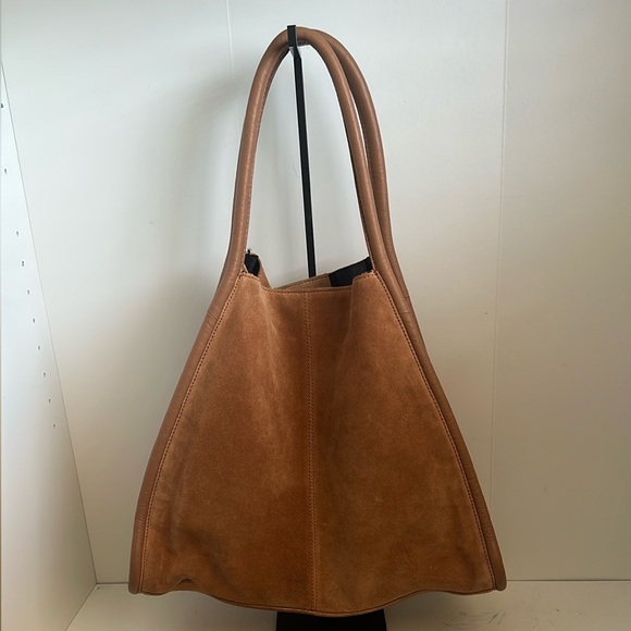 ASOS Design Suede Tubular Tote Bag - Picture 1 of 3